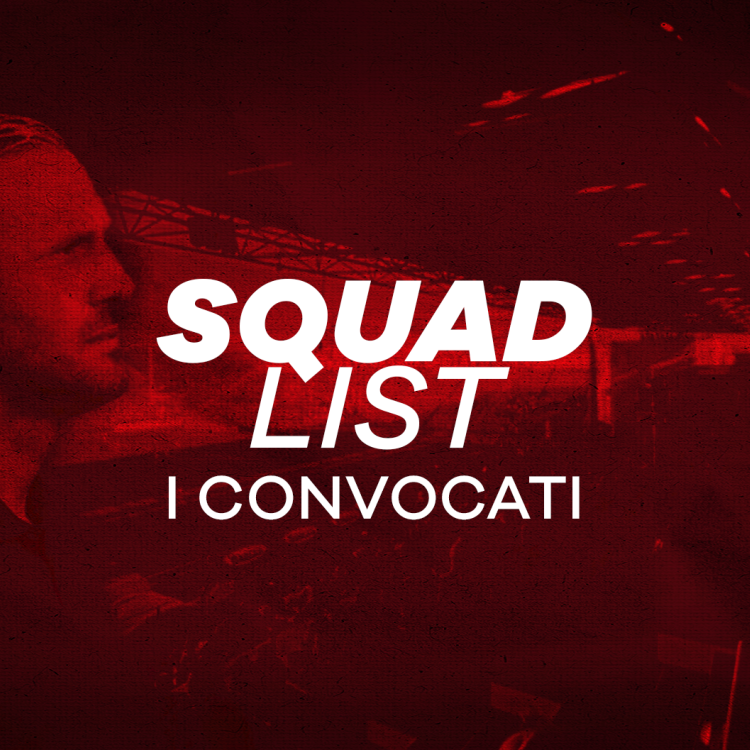 I 22 biancorossi convocati